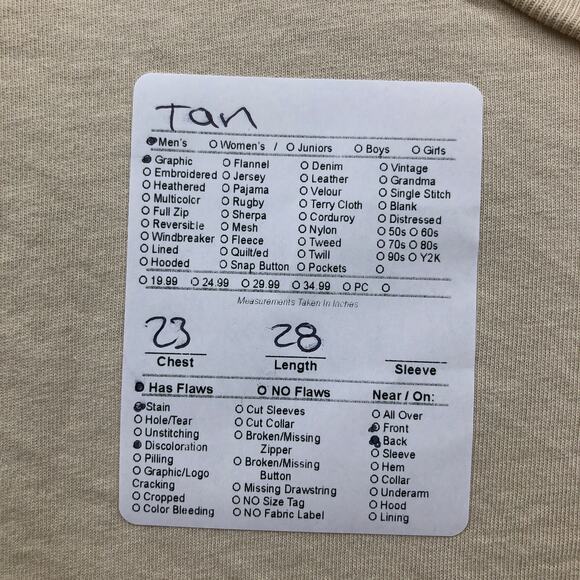 Patagonia Fitz Roy Bear Logo Organic Cotton Slim Fit T-Shirt Mens XL Tan - Picture 2 of 13